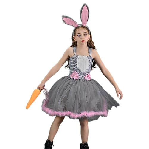 Ärmelloses Netzkleid – Fotooutfit für Mädchen, Bühnenaufführung, kleine Mädchen, Prinzessin, Cosplay, Kleidung für Ostern, Versammlungen, Rollenspiele von Generisch