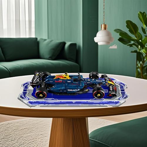 Acryl-Basisständer passend für Lego 42206 Oracle Red Bull Racing Car, Rennbasis, Aufbewahrungsständer, Lego-Liebhaber (kein Modell) (3D-Hängeleuchtensockel) von Generisch