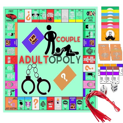 Adultopoly Board Game, Couple Adult Opoly Board Game, Couple Adultopoly Board Game, Couples Adult Monopoly Game, Board Games for Adults, Couple Games for Date Night (1PCS-B) von Generisch