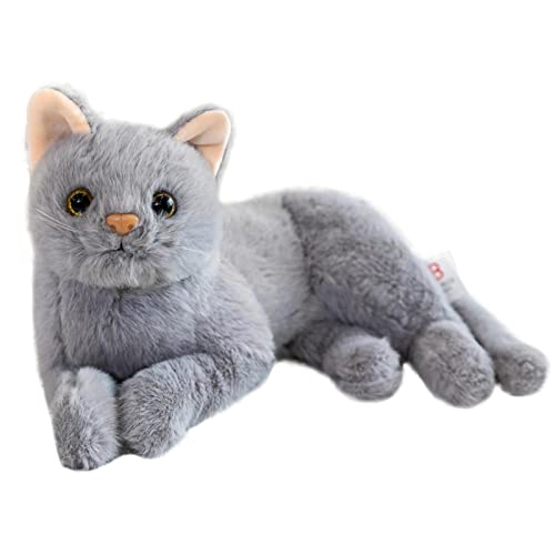 Aizuoni Katze Kuscheltier, Plüschtier Katze, Catnap Kuscheltiere, Plüsch Katze Kuscheltier, Simulation Katze Plüschpuppe Spielzeug, Kätzchen, 30,5 cm, Plüsch-Katze, Gefüllte Puppe, Weich, Dekokissen von Generisch