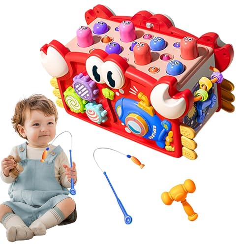 Aktivität Würfel - Baby Twist & Play Cube | Lernen Sie Babyaktivitätswürfel, Frühe Entwicklungspunkte, Lernpuzzle Babyspielzeug, Multifunktionales Lernpuzzlespielzeug Für Kinder Im Alter Von 3+, Klein von Generisch