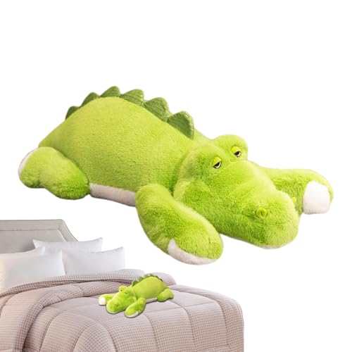 Alligator-Kuscheltier,Kuschel-Alligator | Kissen Plüschtiere Spielzeug - Weiches Stofftier-Alligator-Spielzeug, Wildleben-Plüsch-Alligator, bezaubernde Kuscheltiere für Kinder und Erwachsene von Generisch