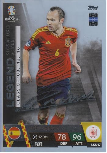 Andrés Iniesta Spanien Legend Unterschrift Fußball Sammelkarte LSS 17 Signature Style Auto Andrés Iniesta Spanien Legend Unterschrift Fußball Sammelkarte LSS 17 Signature Style Auto von Generisch