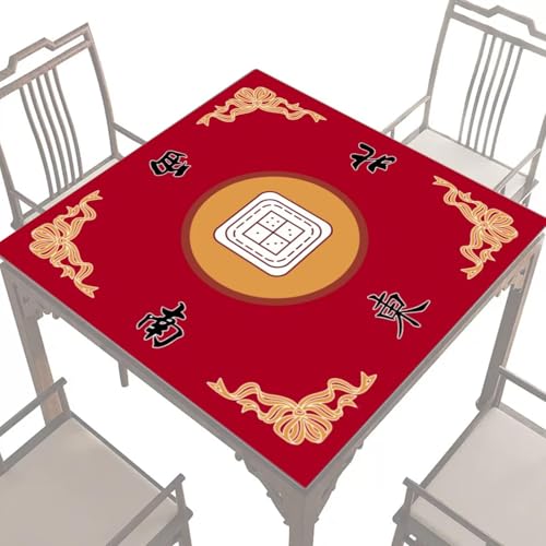 Anti-Slip-Mahjong-Mat, 27x27-Zoll-Mah-jong-Tischabdeckung für Kartenspiele, Spielmatte für Tisch, Spieltisch Cover, Brettspieltischmatte für, Poker, Karte von Generisch