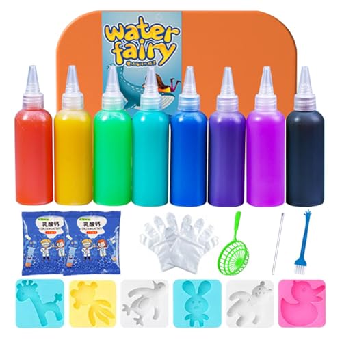 Kreativ Set,Magischer Wasserelfe Elf, Starter Set,Wassergel Spielzeug,Aqua Fairy,3D d-iy Bunte Meerestiere Spielzeug Für Kinder von Generisch