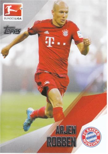 Arjen Robben Flügelstürmer Bayern Trikotnummer 10 Topps Fußball Sammelkarte 174 von Generisch