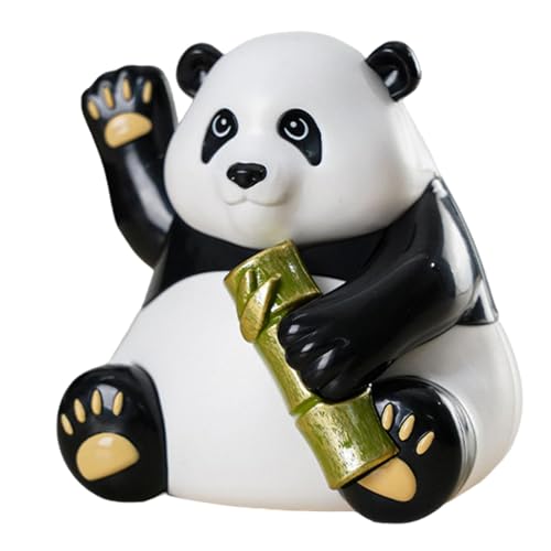 Armaturenbrett-Wackelkopf, Solar-Tanzfiguren - Pandabär-Wackelkopf-Spielzeug - Armaturenbrettfiguren, Desktop-Schaukelstatuen, Panda-Schreibtischzubehör, Wackeltänzer-Spielzeug für Kinder von Generisch