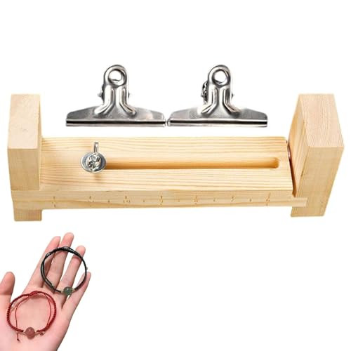 Armband Making Jig - Holz Paracord Webstuhl, einstellbares Seilwebwerkzeug | Fixed Bastelboard -Kit, handgemachtes Nordständer, Knotenbindungsstation für Schmuckhandwerker, Anfänger Accessoire Armband Making Jig - Holz Paracord Webstuhl, einstellbares Seilwebwerkzeug | Fixed Bastelboard -Kit, handgemachtes Nordständer, Knotenbindungsstation für Schmuckhandwerker, Anfänger Accessoire von Generisch
