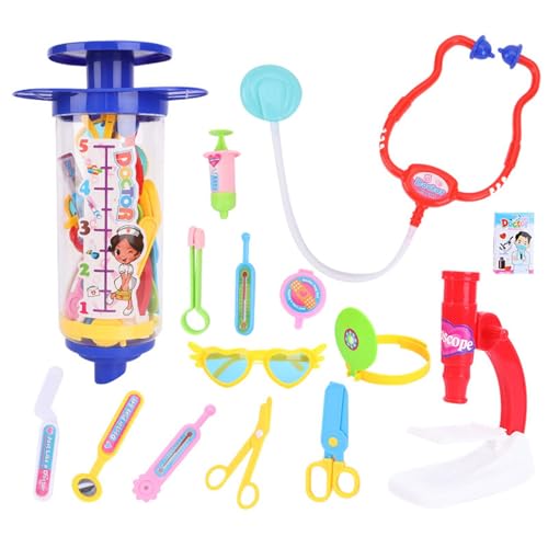 Arztset für Kinder, Spielhaus Spielzeug Arztset Spielzeug Stethoskop, Pretend Play Educational Doctor Toys Kit Simulation Kinderarzt-Spielset für Kinder ab 3 Jahren von Generisch