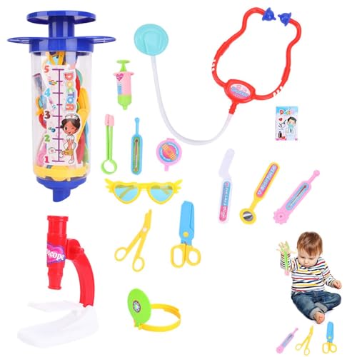 Arztset für Kinder,Play House Toy Doctor Stethoskop-Set - Pretend Play Educational Doctor Toys Kit Simulation Kinderarzt-Spielset für Kinder ab 3 Jahren von Generisch