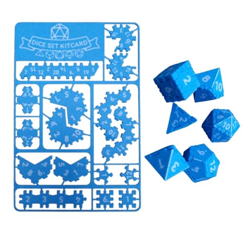 Generisch Assembling The Dice, 3D Printed Polyhedral Dice Set, Dunge-ons and Dragon Dice, 3D Gedrucktes Würfelpuzzle, Für Tischspiele, Rollenspiele, Strategiespiele von Generisch