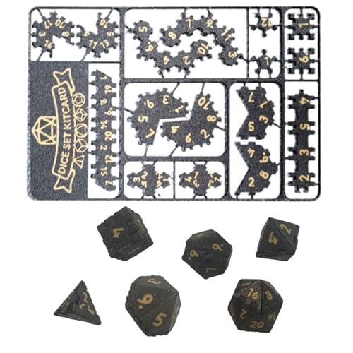 Assembling The Dice, 3D-gedrucktes Würfel Puzzle, Zusammengesetztes Würfel Karten Set, Einschließlich 6 Würfeln, Lustiges Würfel Für Erwachsene Kinder von Generisch