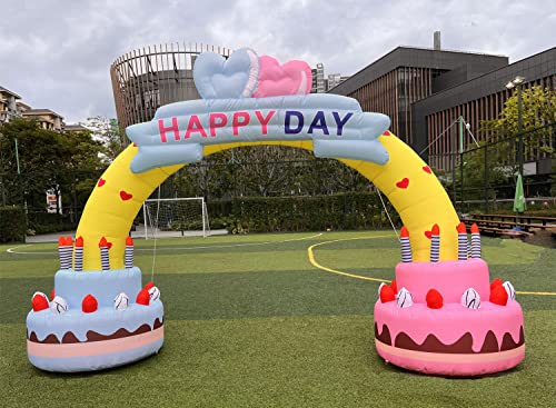 Aufblasbarer Geburtstagsbogen mit Luftgebläse für festliche Partydekorationen Aufblasbarer Geburtstagsbogen mit Luftgebläse für festliche Partydekorationen von Generisch