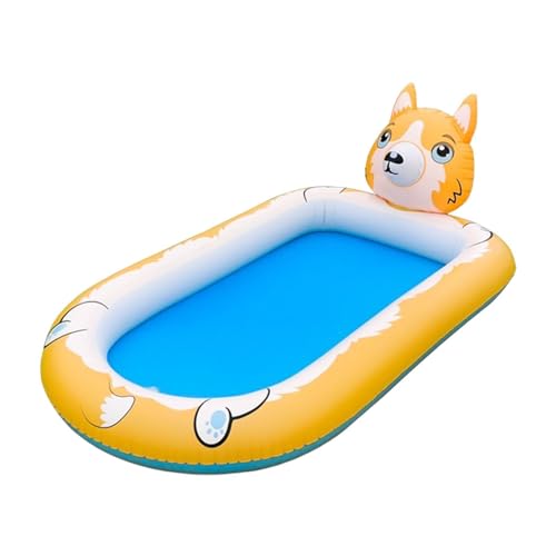 Aufblasbarer Pool für Kinder, Schwimmbad für Kleinkinder 71 x 39 x 21 Zoll, Kinder-Außenpool mit Wasserbrunnen, Sommerspielzeug, aufblasbarer Pool, verdickt für Kinder von Generisch