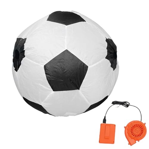 Aufblasbares Fußball-Kostüm, aufblasbares Kostüm, lustiges Fußball-Cheerleader-Cosplay, Ballon-Kostüm, aufblasbares Fußball-Kostüm, Performance-Verkleidung für Neujahr, Bühnenauftritt von Generisch