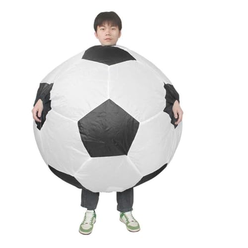 Aufblasbares Fußball-Kostüm für Erwachsene und Kinder, Fußballspieler-Kostüm, aufblasbares Kostüm, lustiger Fußball-Anzug Aufblasbares Fußball-Kostüm für Erwachsene und Kinder, Fußballspieler-Kostüm, aufblasbares Kostüm, lustiger Fußball-Anzug von Generisch