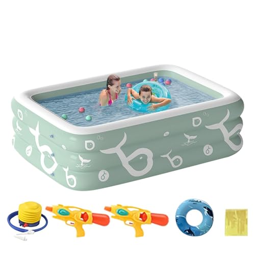 Aufblasbares Wasserspielzentrum, Float-Pool-Party-Rutsche, Poolrutsche für oberirdischen Pool, lustiges Sommer- Wasserspielzeug für Mädchen, Kleinkinder, Teenager, Haustierhund von Generisch