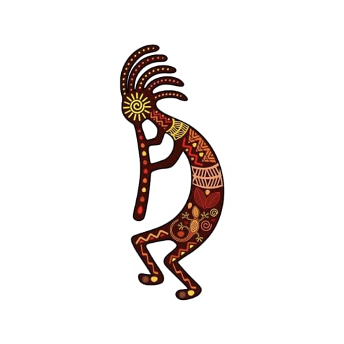 Aufkleber Kokopelli 13x6,2cm bunt von Buosha