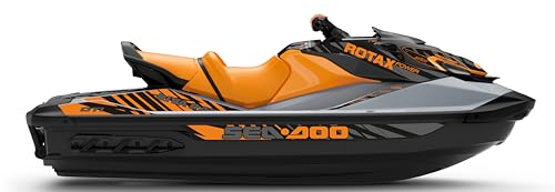 Aufkleber Set für Jet Ski SeaDoo GTI, GTI SE 130 170 2020 2021 - Premium Vinyl Decals Kit Graphics mit blasenfreier Technologie Kleber, jetski Sea Doo (Orange) von Generisch