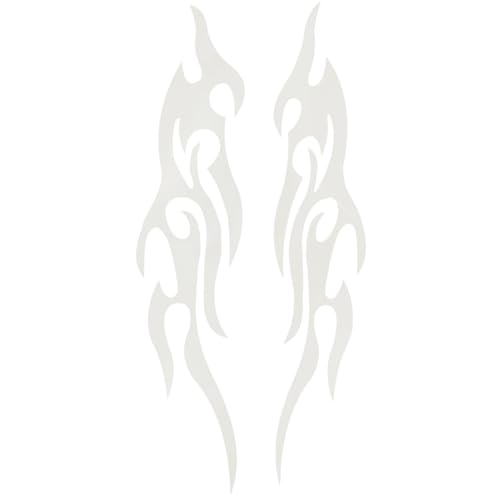 Aufkleber für Motorräder,Flammen Design Auto Aufkleber - 2 Stück wasserdichte Embleme für Fenster Boot Skateboard Aufkleber für Motorräder,Flammen Design Auto Aufkleber - 2 Stück wasserdichte Embleme für Fenster Boot Skateboard von Generisch