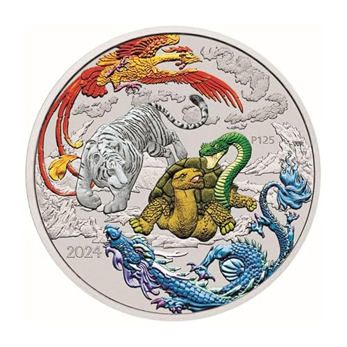 Australien - Myths & Legends: Four Guardians Hong 2024-1 Oz Silber Color von Generisch