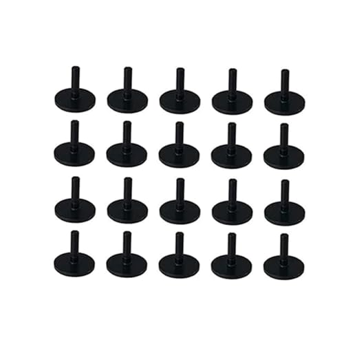 Auto Kiste 20 stücke Ente Stecker Gummi Ente Montieren Gummi Ente Für Und Feste Display Enthält Doppel Aufkleber Im Inneren Badewannensitz Baby (Black, One Size) von Generisch