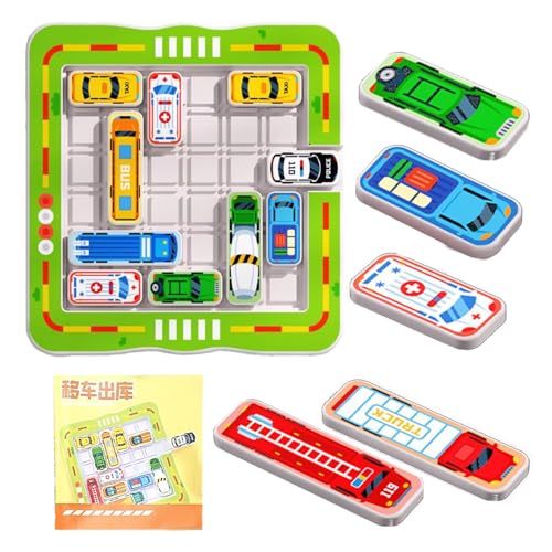 Auto-Park-Brettspiel, Auto-Park-Magnetspielzeug,Pädagogische sensorische Aktivitäten im Vorschulalter, magnetisch - Lernaktivitäten, Feinmotorik, sensorische Spielzeuge, herausfordernd für das Denktra von Generisch