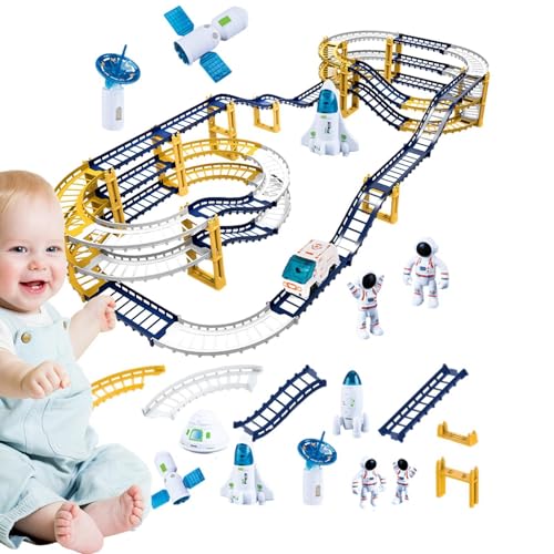 Auto-Track-Spielzeug, Kinder-Auto-Track,Lernspiele Autospielzeug | Spielzeug für Kleinkinder, Universum-Autobahn, Schienenspielset, Feinmotorikspielzeug, Lernspielzeug für und Mädchen ab 3 Ja von Generisch