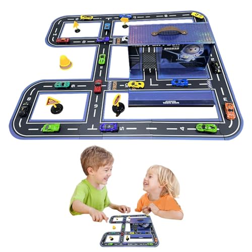 Autorennbahn, Spielzeugstrecken für Autos | Jungenautospielzeug Kleinkindspielzeugautos - Weltraumthema-Rennstrecke verbessert die Eltern-Kind-Interaktion für Puzzle-Liebhaber, Kinder, Kinderzentrum, von Generisch