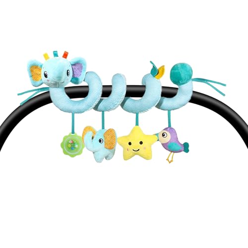 Autositz Spielzeug - Baby Bett Rasseln Und Spielzeug - Mit Integrierter Glocke Buntes Sensorik Plüsch Spielzeug Für Kinderwagen Bett Kinderzimmer Mädchen Unterwegs Autositz Spielzeug - Baby Bett Rasseln Und Spielzeug - Mit Integrierter Glocke Buntes Sensorik Plüsch Spielzeug Für Kinderwagen Bett Kinderzimmer Mädchen Unterwegs von Generisch