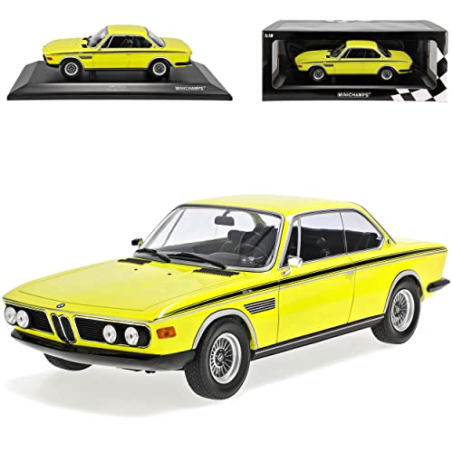 Generisch B-M-W E9 3.0 CSL Coupe Gelb 1968-1975 1/18 Minichamps Modell Auto von Generisch