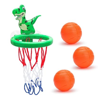 Baby Badewannenspielzeug 4pcs Mini Basketballkorb mit 3 BälleWasserspielzeug Kinder Spielzeug von Generisch