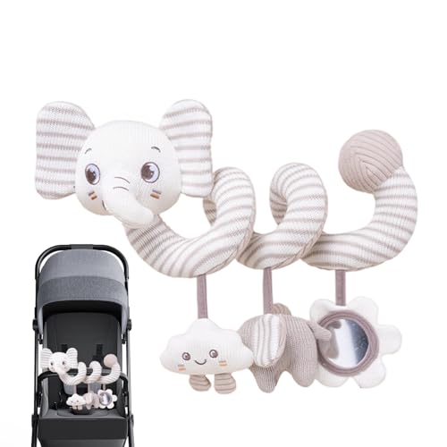 Baby Car Seat Toy - Spiral Kinderwagen Spielzeug - Tierische Lernaktivitäten für und Mädchen für Kinderbett Reisebett Reisen Park Urlaub und Outdoor Baby Car Seat Toy - Spiral Kinderwagen Spielzeug - Tierische Lernaktivitäten für und Mädchen für Kinderbett Reisebett Reisen Park Urlaub und Outdoor von Generisch