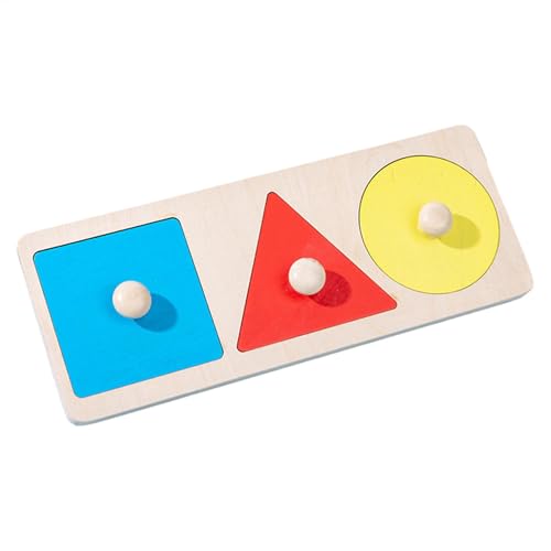 Baby Holzform Puzzles, Geometrisches Puzzle Kinder Holz Lernen Pödagogische Vorschule Spielzeug Geometrisches Puzzle, MontessoriMehrere Form Holz Puzzle, Holzpuzzle Steckpuzzle Board Für Baby von Generisch