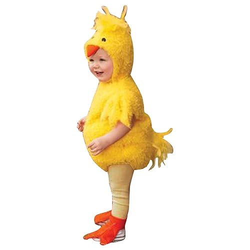 Baby Jungen Mädchen Küken Kostüm Strampler Huhn Overall Küken Babykleidung Set Neugeborene Kleinkinder Küken Babyset My First Halloween Baby Kostüme Outfits für Karneval Party Cospaly Costume von Generisch