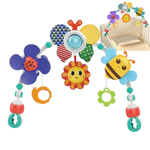Baby Kinderwagen Spielzeug - Sensorisches Aktivitätsspielzeug, Wiege und Wiege mit Clip-Design | Niedliches Clip-Design für Reisebett, Kinderwagenspielzeug für Baby Kinderwagen Spielzeug - Sensorisches Aktivitätsspielzeug, Wiege und Wiege mit Clip-Design | Niedliches Clip-Design für Reisebett, Kinderwagenspielzeug für von Generisch