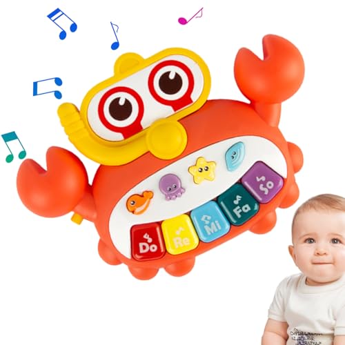 Baby Klavierspielzeug - Klaviertastaturspielzeug | Batteriebetriebener Musikspielzeug | Krabben-/Vogelform Interaktive Klaviere | Frühes Musikinstrument Für Für Mädchen Über 18 Monate Baby Klavierspielzeug - Klaviertastaturspielzeug | Batteriebetriebener Musikspielzeug | Krabben-/Vogelform Interaktive Klaviere | Frühes Musikinstrument Für Für Mädchen Über 18 Monate von Generisch