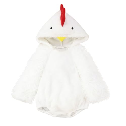 Baby Ostern Strampler Kostüm,Neugeborene Kostüm Tierkostüm Cosplay Kostüm Overall Kinder Huhn Tier Strampler Kostüme für Baby Jungen Mädchen Bunte Cartoon Kostüm mit Hut Cosplay Party Verkleidung von Generisch