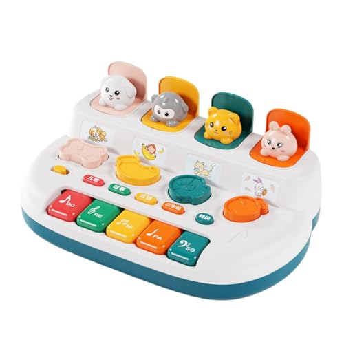 Baby Piano Toy, Piano Keyboard with Cute Animal Musical Instrument, Educational Sounding Device, Learning Plaything for Baby Girl and Boy 18 Months+, 8.66x5.51x2.76 inches von Generisch