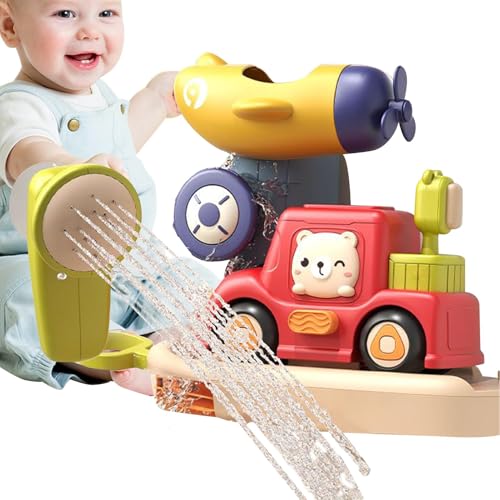 Baby Shower Head Sprayer, Water Toy Sprinkler, Twisting Bath Toy, Easy Grip Handle Gentle Spray Control, Blue, 6 Inch, for Home Bathroom Fun Outdoor Use von Generisch