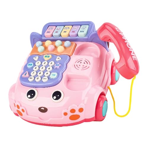 Baby Telefon Spielzeug, Babyspielzeug Für Ab 12-18 Monate, Kinderspielzeug Telefon Mit Licht Ton Musikspielzeug Activity Center Auto Telefon Kinderspielzeug Ab 1 2 3 Jahre Mädchen Junge von Generisch