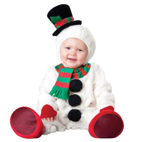 Baby Weihnachtsmann Kostüm,Weihnachtsoutfit Junge Und Mädchen Weihnachtskostüm Warm Strampler Weihnachtself Kostüm Weihnachtsmannkostüm Weihnachten Geschenk für Babys von Generisch