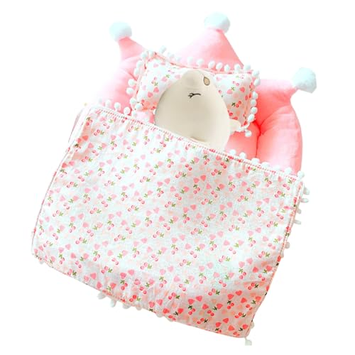 Babypuppenzubehör Bettwäsche -Set - Soft Decken Kissen Puppen Playset | Amerikanische Puppenmöbel | Bettwäsche Kit Playset | Gemütliche Bettzubehör Für Kinder Tun Sich Spielen Und Puppenhaus Babypuppenzubehör Bettwäsche -Set - Soft Decken Kissen Puppen Playset | Amerikanische Puppenmöbel | Bettwäsche Kit Playset | Gemütliche Bettzubehör Für Kinder Tun Sich Spielen Und Puppenhaus von Generisch