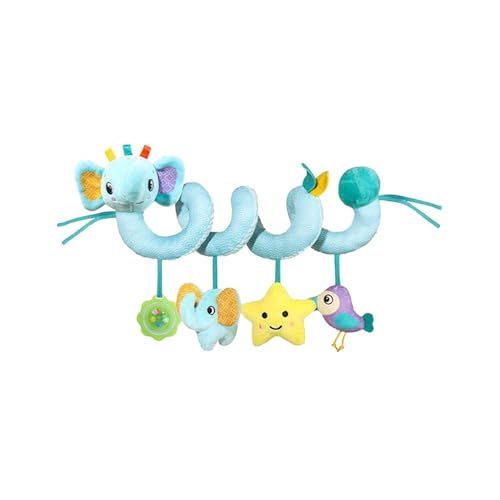 Babyspielzeug Für Autositz | Babybett Rassel Spielzeug Mit Beißring,Buntes Sensorisches Spielzeug Mit Integrierter Glocke Zur Förderung Kognitiver Fähigkeiten 0-3 Jahre Unisex Für Kinderbett Kinderzim Babyspielzeug Für Autositz | Babybett Rassel Spielzeug Mit Beißring,Buntes Sensorisches Spielzeug Mit Integrierter Glocke Zur Förderung Kognitiver Fähigkeiten 0-3 Jahre Unisex Für Kinderbett Kinderzim von Generisch