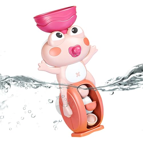 Badewannenspielzeug | Wasserspielzeug Mit Wasserrad,Mit Saugnapf Froschform Lernspiel Für Sensorik Ab 3 Jahren Für Und Mädchen Drinnen & Draußen Badewannenspielzeug | Wasserspielzeug Mit Wasserrad,Mit Saugnapf Froschform Lernspiel Für Sensorik Ab 3 Jahren Für Und Mädchen Drinnen & Draußen von Generisch