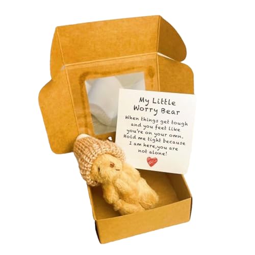 Bär In Einer Box, 8,4 cm Großes Taschenbär-Plüschtier, Kleines Tier Mit Inspirierender Karte, Handgefertigte Inspirierende Karte Für Kinder, Babyparty, Weihnachten, Valentinstag Bär In Einer Box, 8,4 cm Großes Taschenbär-Plüschtier, Kleines Tier Mit Inspirierender Karte, Handgefertigte Inspirierende Karte Für Kinder, Babyparty, Weihnachten, Valentinstag von Generisch