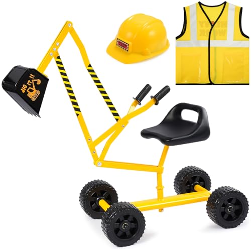 Bagger Spielzeug für 3-8 Jahre alte Jungen: Aufsitzbagger Spielzeug Sandbagger auf Rädern, Sandspielzeug Strandspielzeug Konstruktionsspielzeug, Geschenke für 3 4 5 6 7 8 Jahre alte Jungen Bagger Spielzeug für 3-8 Jahre alte Jungen: Aufsitzbagger Spielzeug Sandbagger auf Rädern, Sandspielzeug Strandspielzeug Konstruktionsspielzeug, Geschenke für 3 4 5 6 7 8 Jahre alte Jungen von Naxudcoo