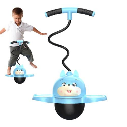 Balance-Ball-Trainer, Pogo-Ball für Kinder | Jumping Trick Board Pogo Jumper mit Griff - Pogo Trick Board, hüpfender Gymnastikball für erwachsene Kinder, Stabilitätstraining, Spielen im Innen- und Auß von Generisch