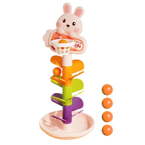 Ball Drop - Cartoon Basketball Rotierendes Kugelspiel,Turm Stapelspiel Mit Rennbahn Förderung Für Kleinkinder Kinder Ball Drop - Cartoon Basketball Rotierendes Kugelspiel,Turm Stapelspiel Mit Rennbahn Förderung Für Kleinkinder Kinder von Generisch