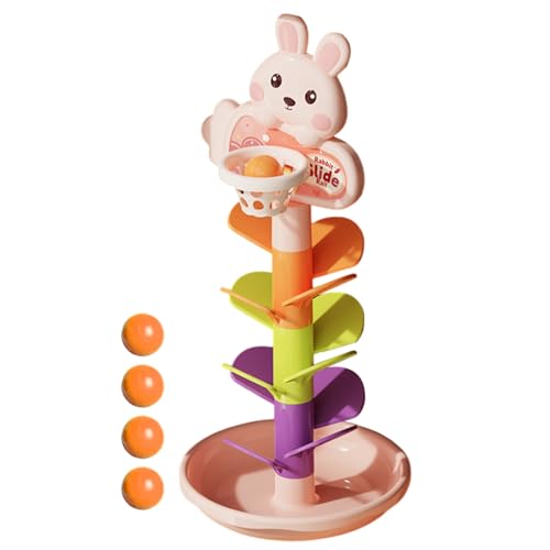 Ball Drop Spielzeug | Cartoon Basketball Rotierendes Kugelspiel | Lernspielzeug Entwicklungsspirale Murmelbahn Rennspiel Turmbauspiel Für Kinder Kleinkinder Mädchen Vorschule Ball Drop Spielzeug | Cartoon Basketball Rotierendes Kugelspiel | Lernspielzeug Entwicklungsspirale Murmelbahn Rennspiel Turmbauspiel Für Kinder Kleinkinder Mädchen Vorschule von Generisch